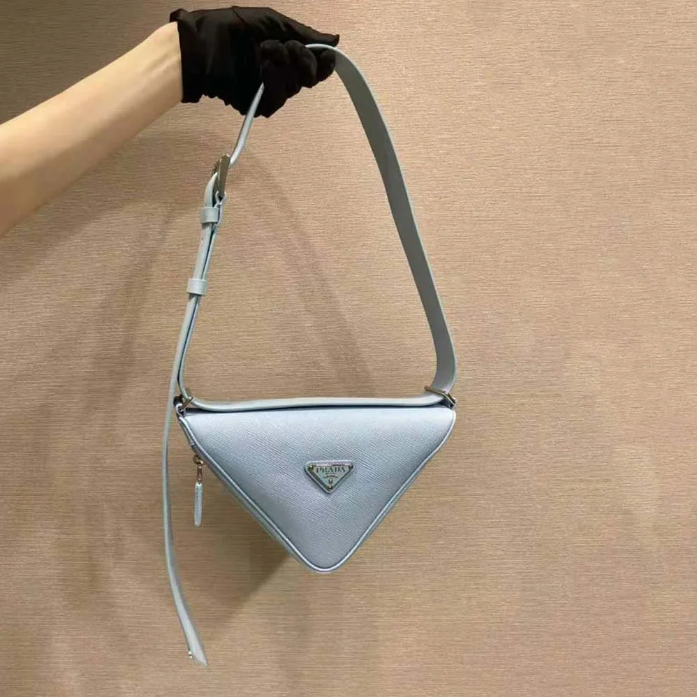 Prada Saffiano Leather Belt Bag for Unisex in Blue Prada Saffiano Leather Belt Bag for Unisex in Blue