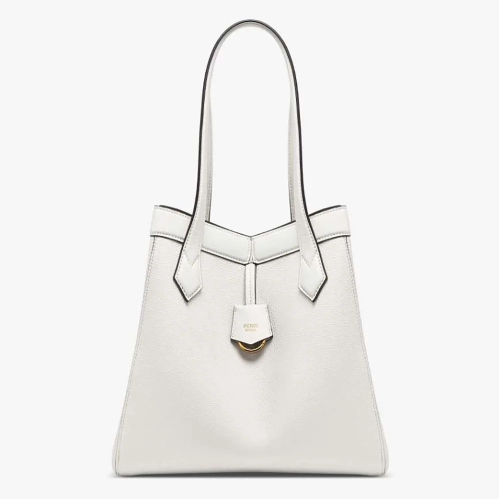 Fendi Origami Medium White Leather Bag That Can be Transformed for Women Fendi Origami Medium White Leather Bag That Can be Transformed for Women