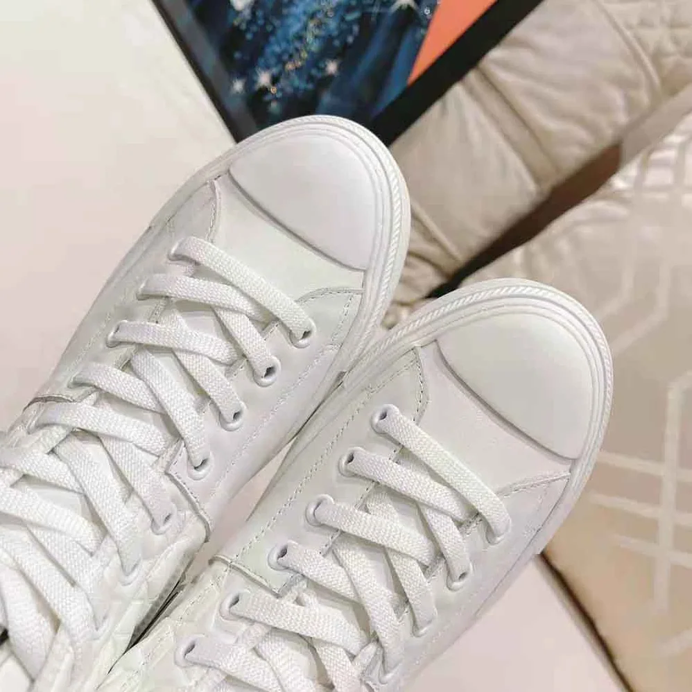 Dior Walk N Dior Star Sneaker White Dior Etoile Embossed Lambskin and Calfskin for Women