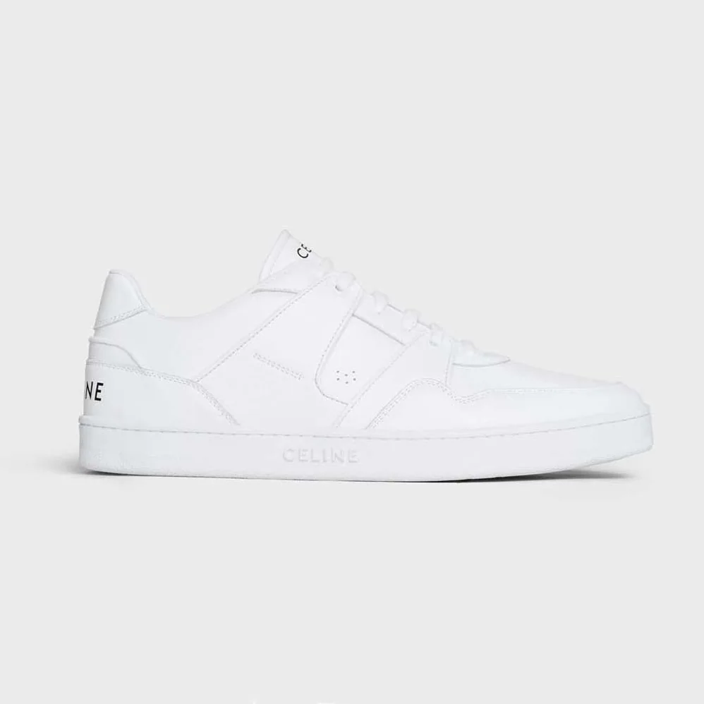 Celine CT-04 Low Lace-Up Sneaker in Calfskin for Unisex in White