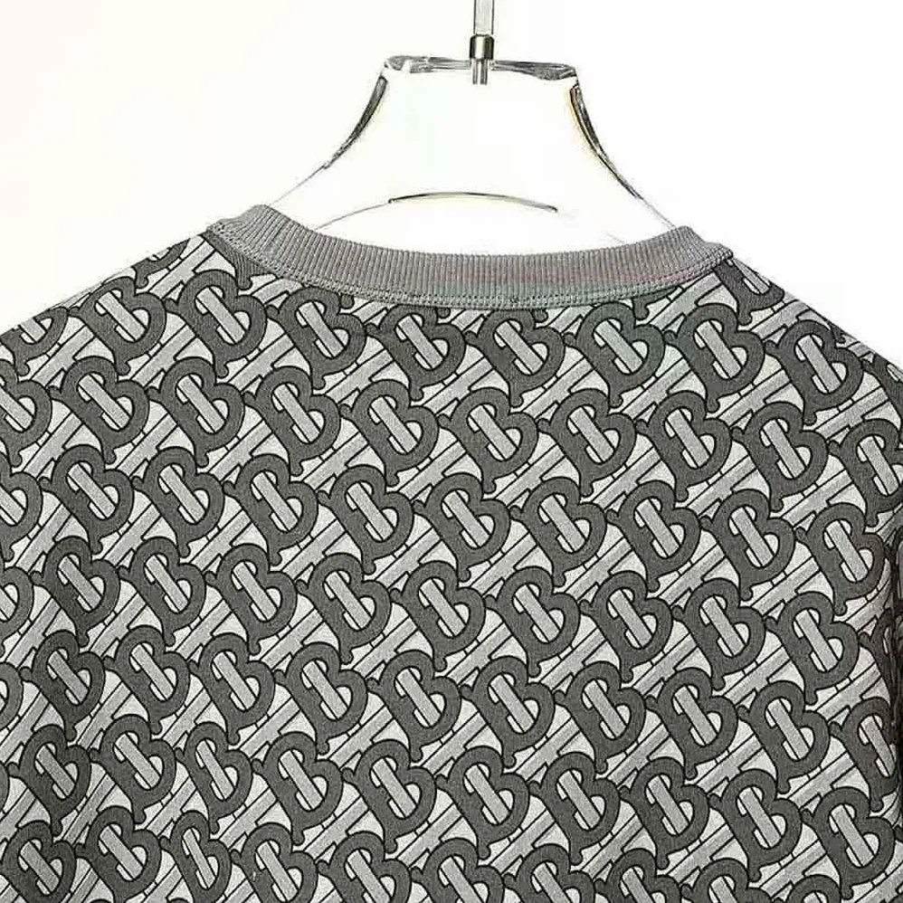 Burberry Monogram Print Cotton Sweatshirt for Women