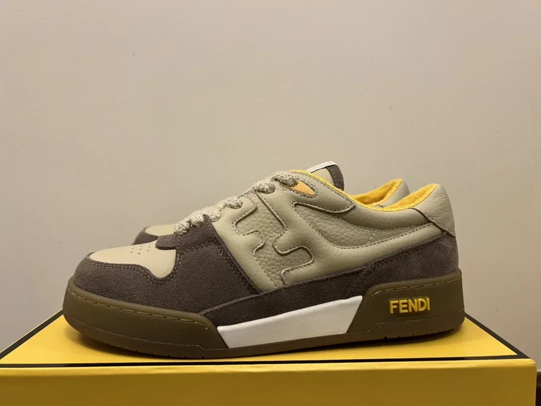 Fendi Match Low Tops In Beige 8E8252AHH2F1FHU Fendi Match Low Tops In Beige 8E8252AHH2F1FHU