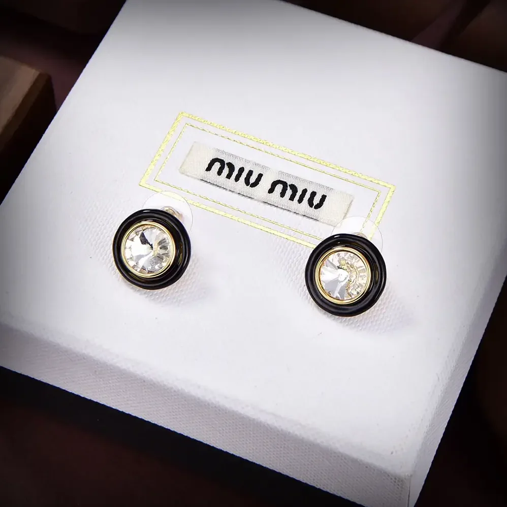 Miu Miu Plexiglas and Metal Earrings for Women Miu Miu Plexiglas and Metal Earrings for Women