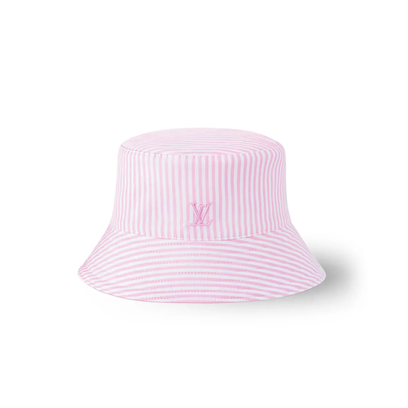Louis Vuitton LV League Striped Bucket Hat Pink