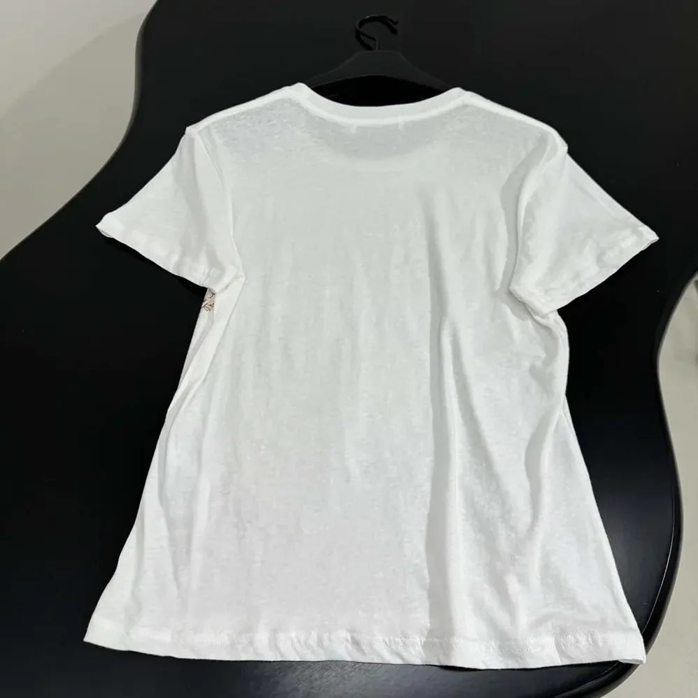 Dior T-Shirt White Cotton Jersey with Multicolor Dior Astral Flowers Motif for Men
