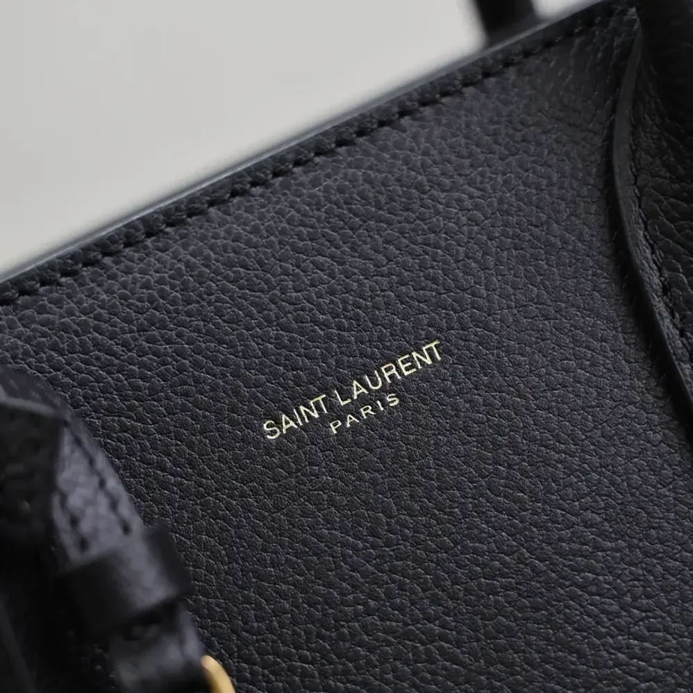 Saint Laurent YSL Small Sac De Jour In Supple Grained Leather for Women in Black