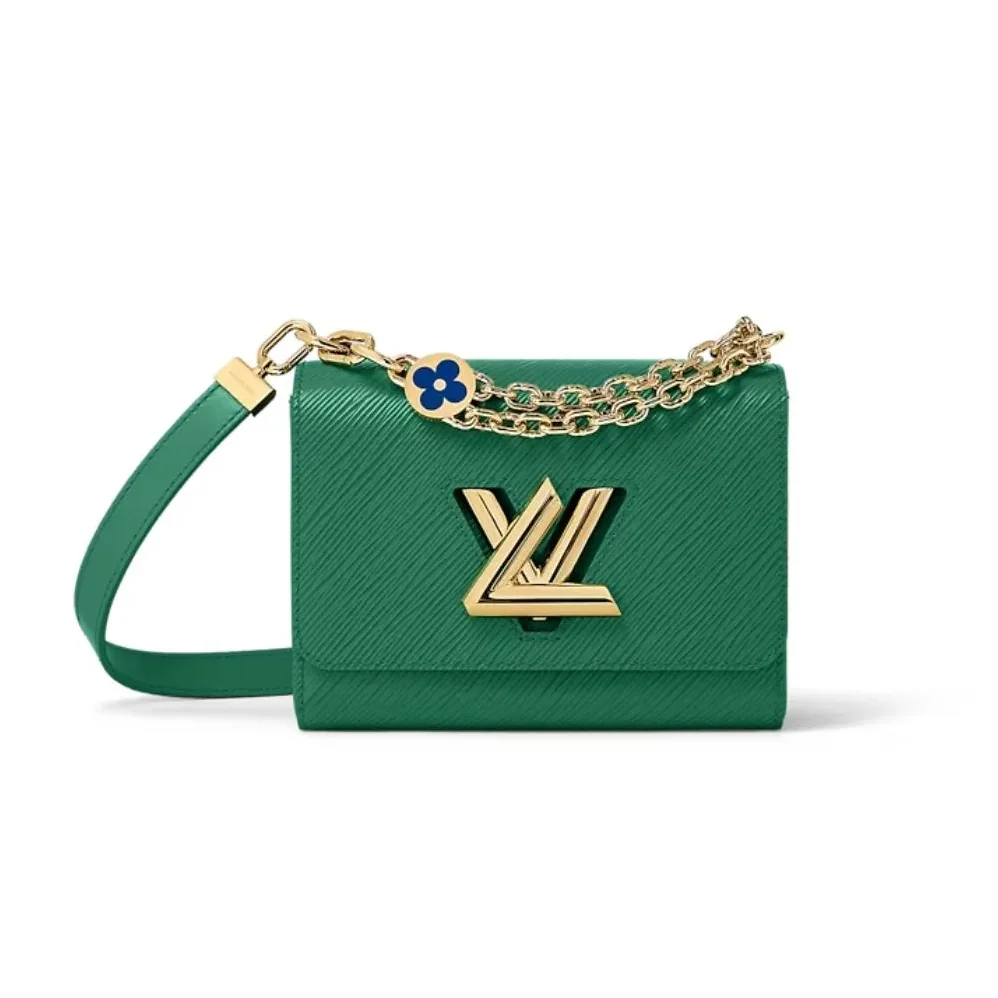 Louis Vuitton Twist PM Green Bag - 7.5 Inches /