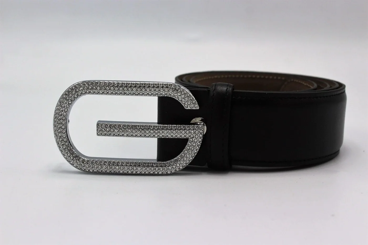 Amazing Diamond SiAmazinger Buckle Leather Belt