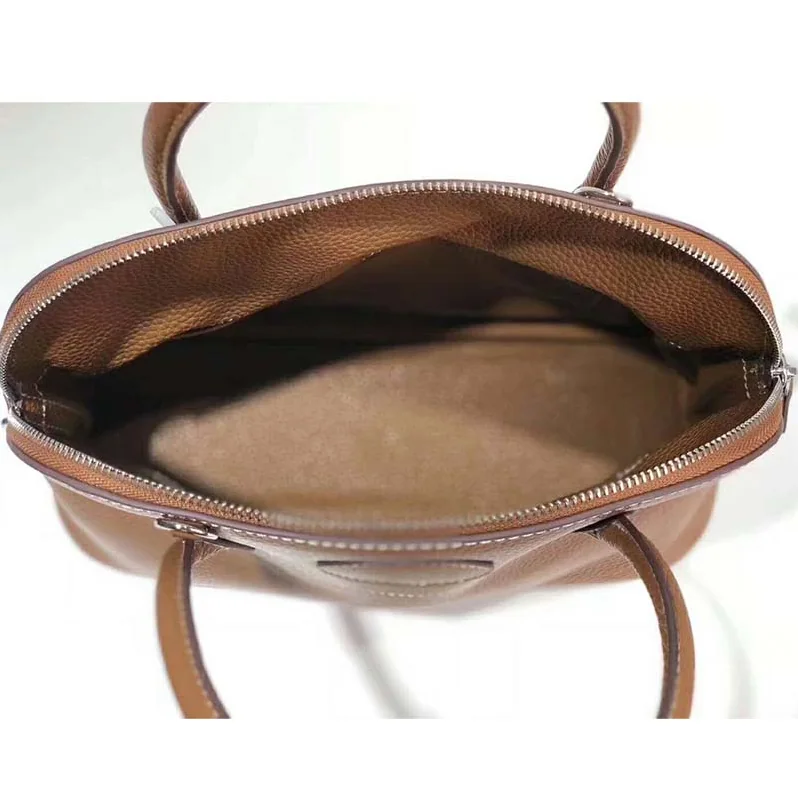Hermes Bolide 31 bag in Taurillon Clemence Leather for Women in Brown