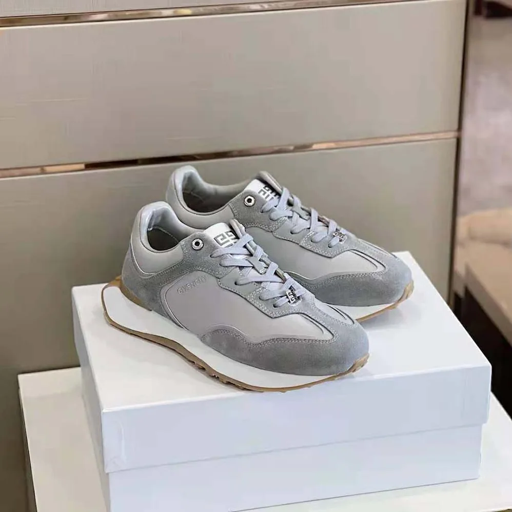 Givenchy Giv Runner Sneakers in Suede Leather and Nylon for Men Givenchy Giv Runner Sneakers in Suede Leather and Nylon for Men