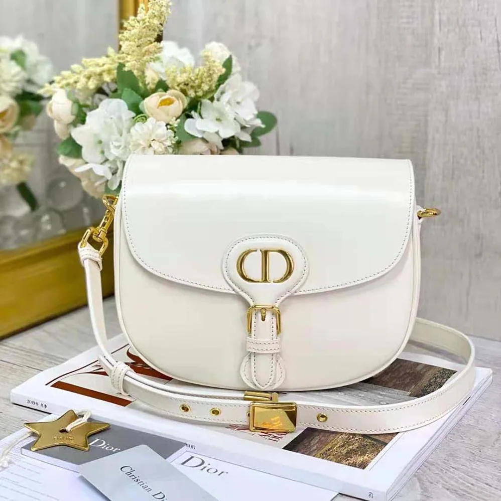 Dior Medium Dior Bobby Bag Latte Box Calfskin for Women