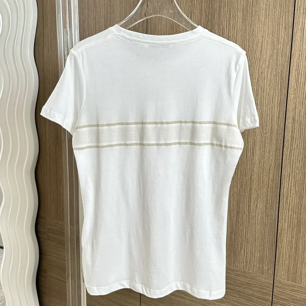 Dior Embroidered T-Shirt in White Cotton Jersey for Women