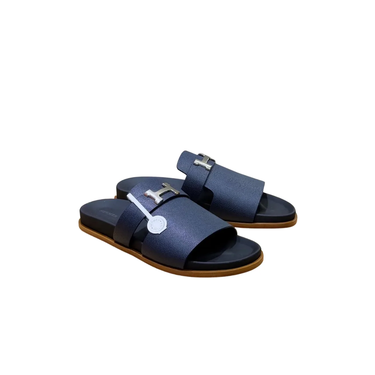 Hermes Jaures Sandals Navy Blue Hermes Jaures Sandals Navy Blue