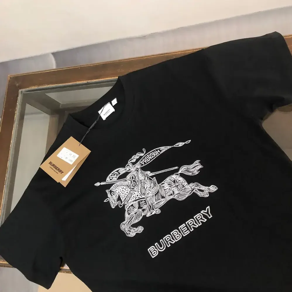 Burberry EKD Cotton T-shirt for Men in Black
