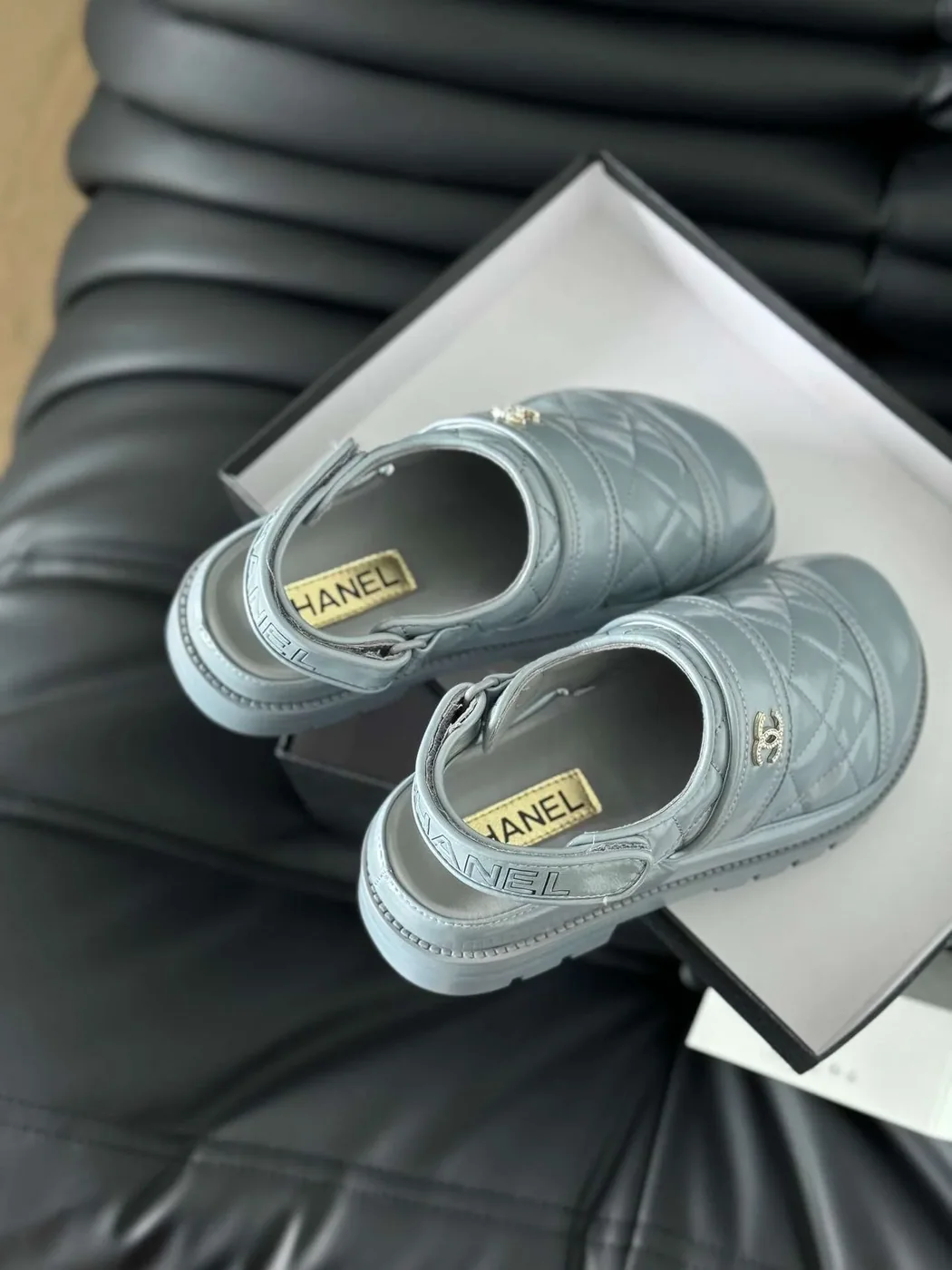 Chanel Velcro Sandal Jade Green Chanel Velcro Sandal Jade Green