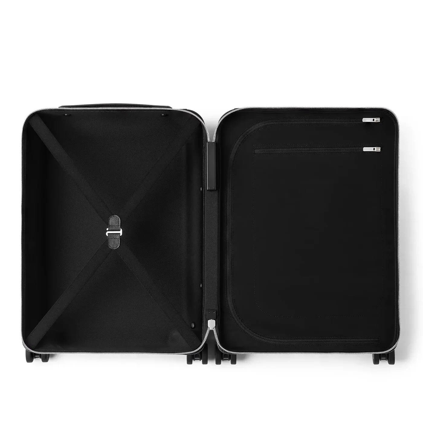 Louis Vuitton Horizon 55 Suitcase / Black Taiga Leather Silver Hardware Louis Vuitton Horizon 55 Suitcase / Black Taiga Leather Silver Hardware
