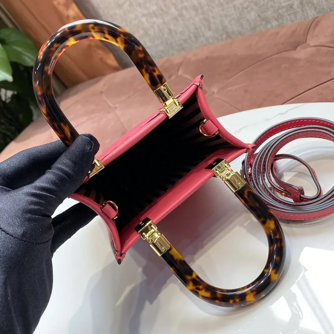 Fendi FD Sunshine Mini Shopper Bag Pink / 8BS051ABVLF1HB7 Fendi FD Sunshine Mini Shopper Bag Pink / 8BS051ABVLF1HB7