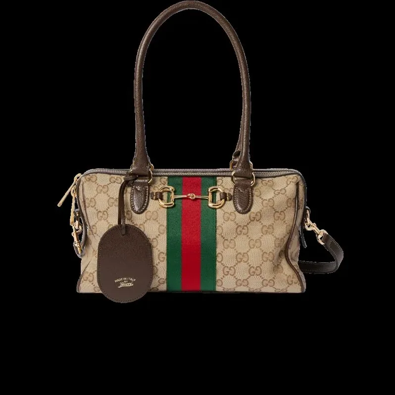 Gucci Borsetto Medium Boston Shoulder Bag in Sand Gold Hardware Gucci Borsetto Medium Boston Shoulder Bag in Sand Gold Hardware