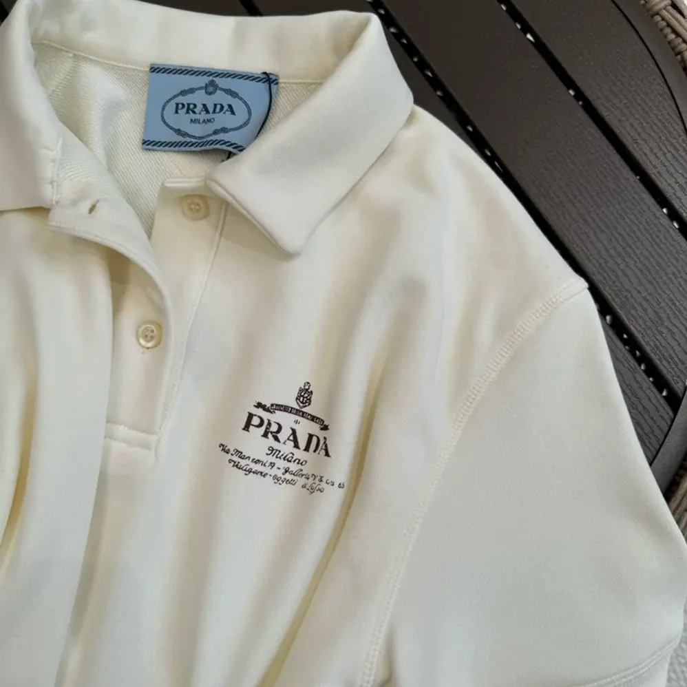 Prada Short Fleece Natural Dress in Flared for Women Prada Short Fleece Natural Dress in Flared for Women