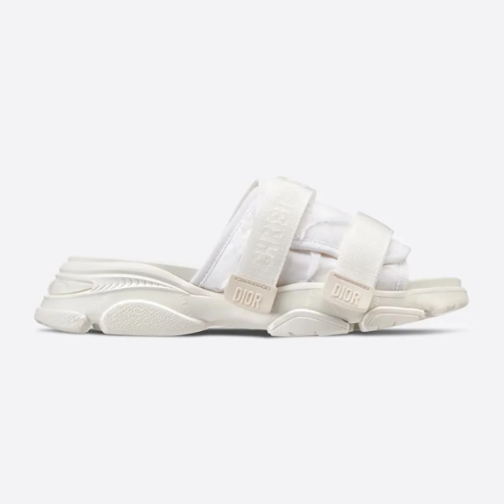 Dior D-Wander Slide White Camouflage Technical Fabric for Women