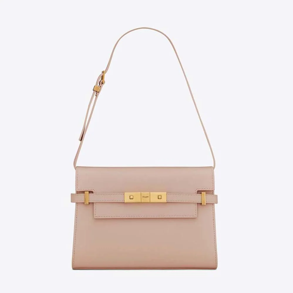 Saint Laurent YSL Manhattan Small Shoulder Bag in Box Saint Laurent Leather for Women in Pink Saint Laurent YSL Manhattan Small Shoulder Bag in Box Saint Laurent Leather for Women in Pink