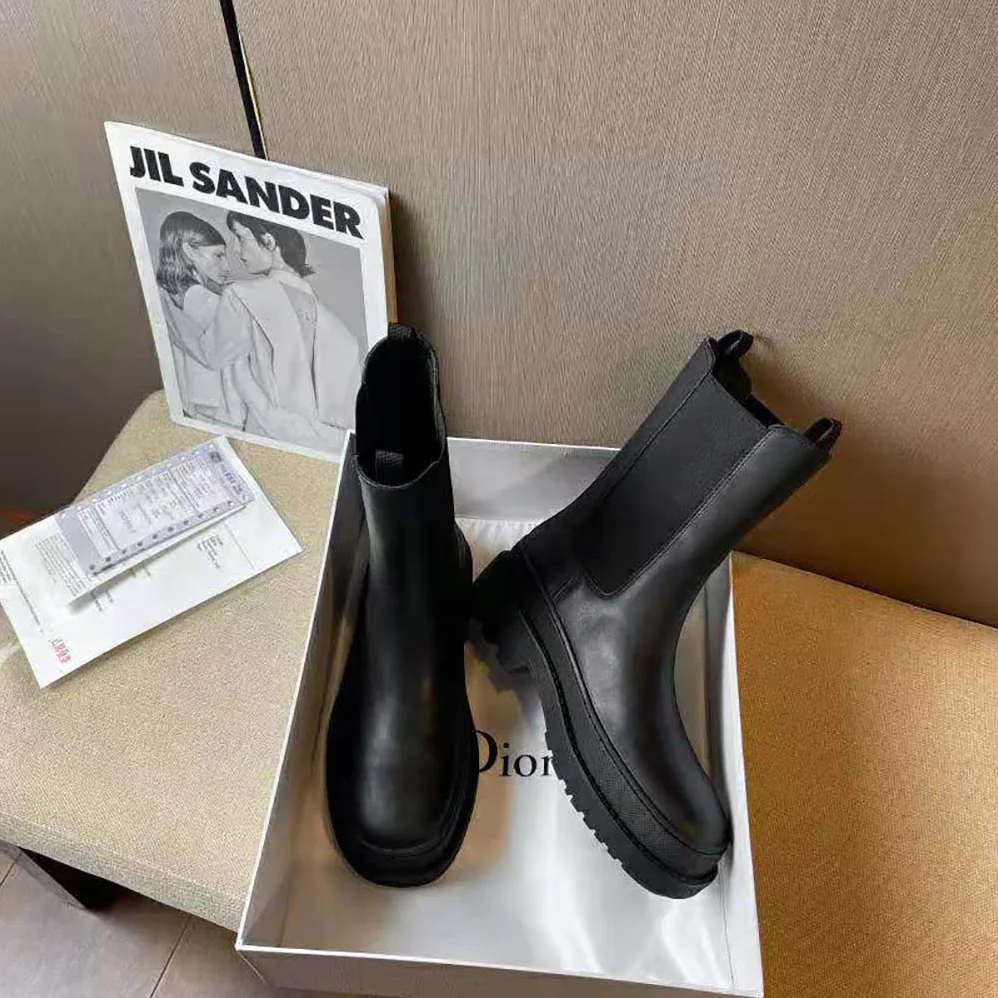 Dior Trial Ankle Boot Black Calfskin for Women