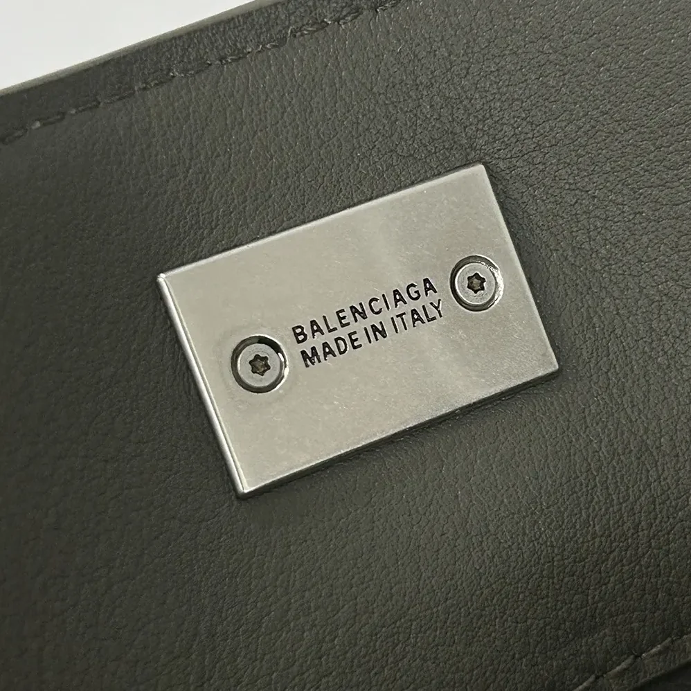 Balenciaga Rodeo Handbag Mini In Khaki Smooth Calfskin Aged for Women in Silver Hardware