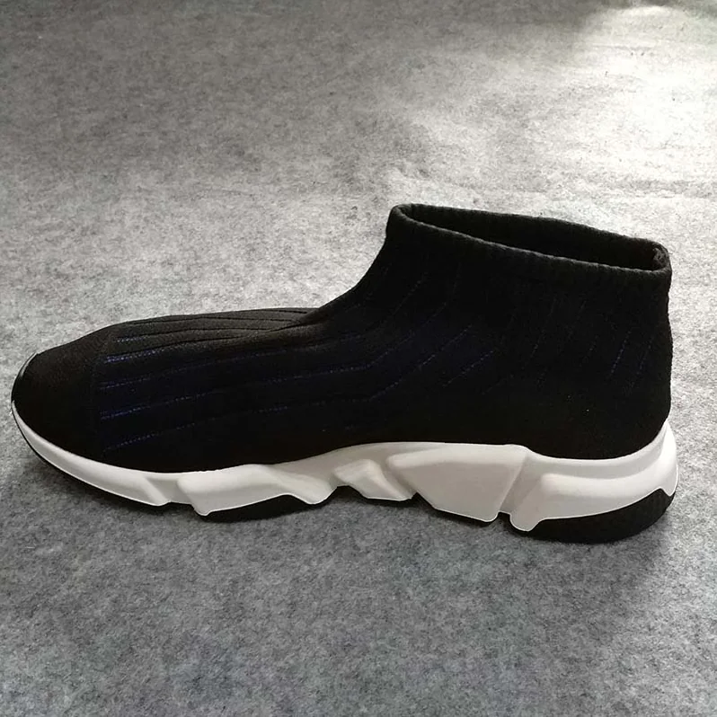 Balenciaga Speed Trainer Ribs Shoes Black for Men Balenciaga Speed Trainer Ribs Shoes Black for Men
