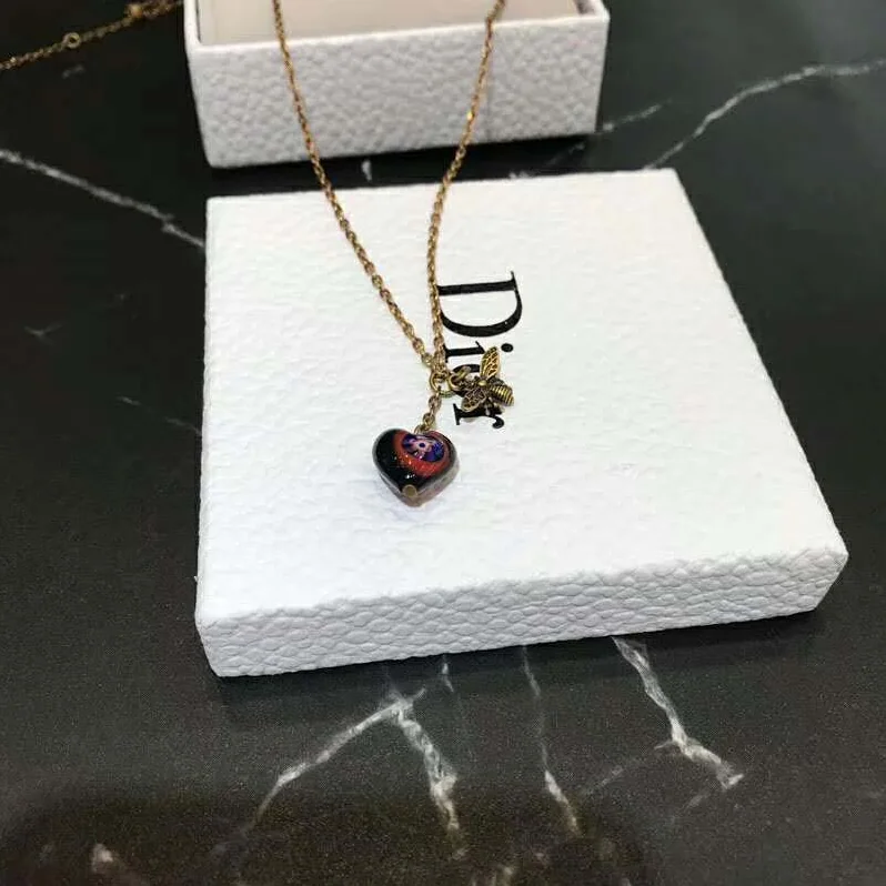 Dior D-Murrine Necklace Aged Gold for Women in Tone Metal Murano Glass Dior D-Murrine Necklace Aged Gold for Women in Tone Metal Murano Glass