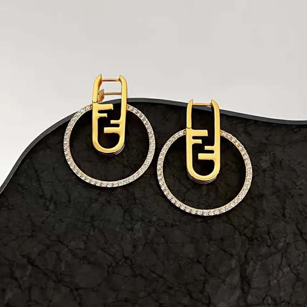 Fendi O'Lock Earrings Gold for Women in coloured Fendi O'Lock Earrings Gold for Women in coloured