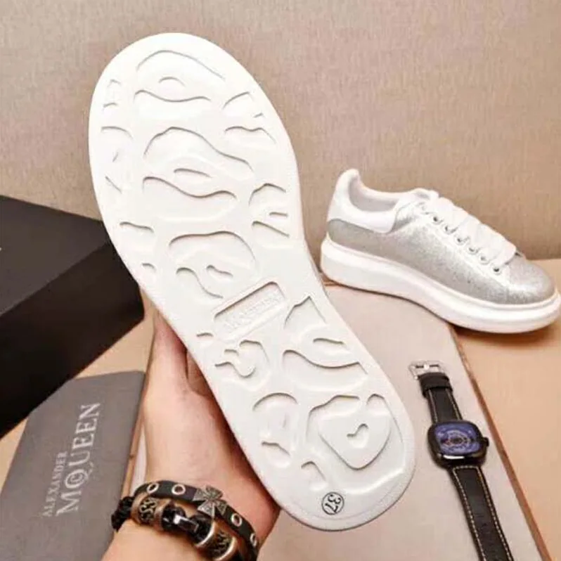 Alexander Mcqueen Shoes Oversized Sneaker for Unisex in Silver Alexander Mcqueen Shoes Oversized Sneaker for Unisex in Silver