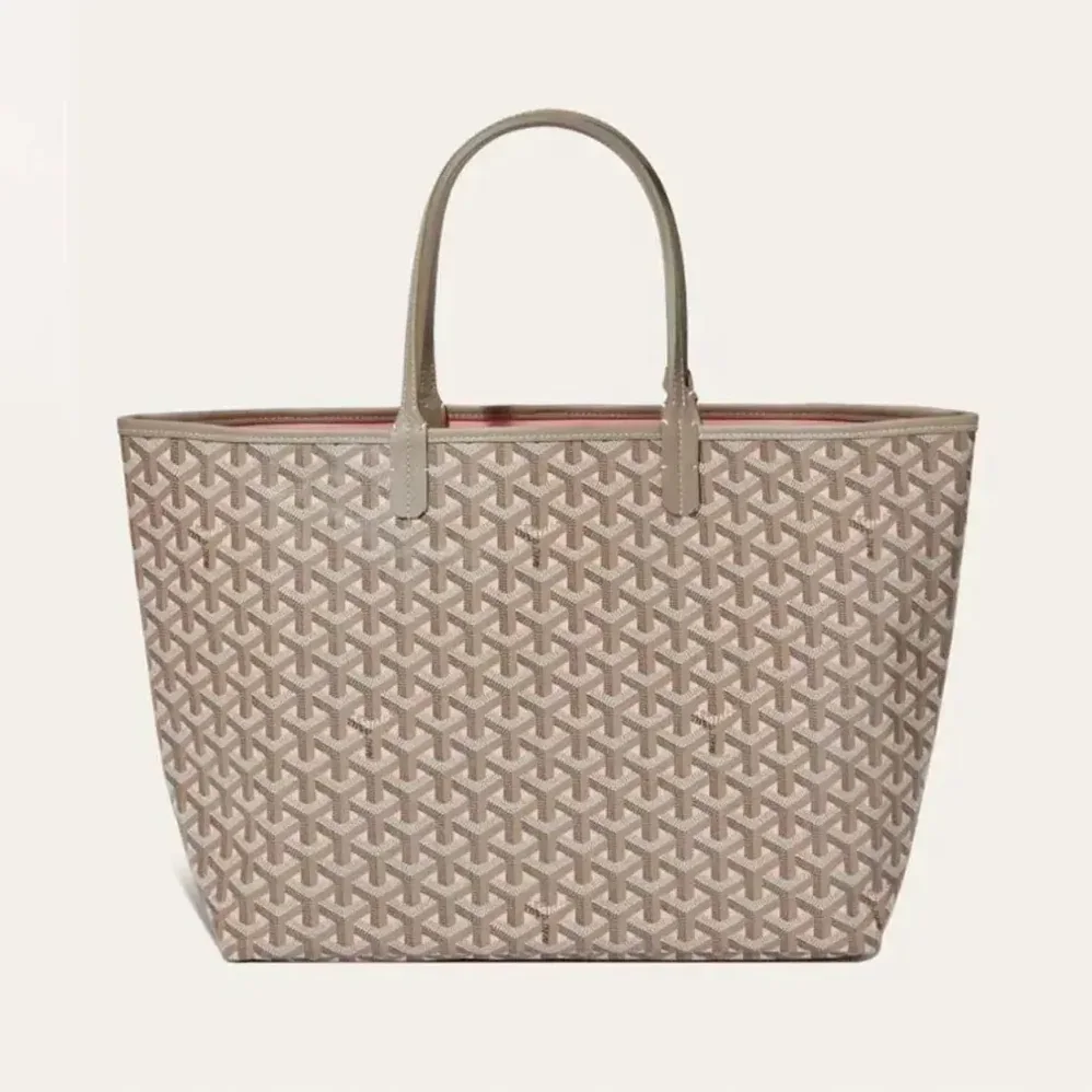 Goyard Saint Louis GM Bag for Women in Grey/Pink