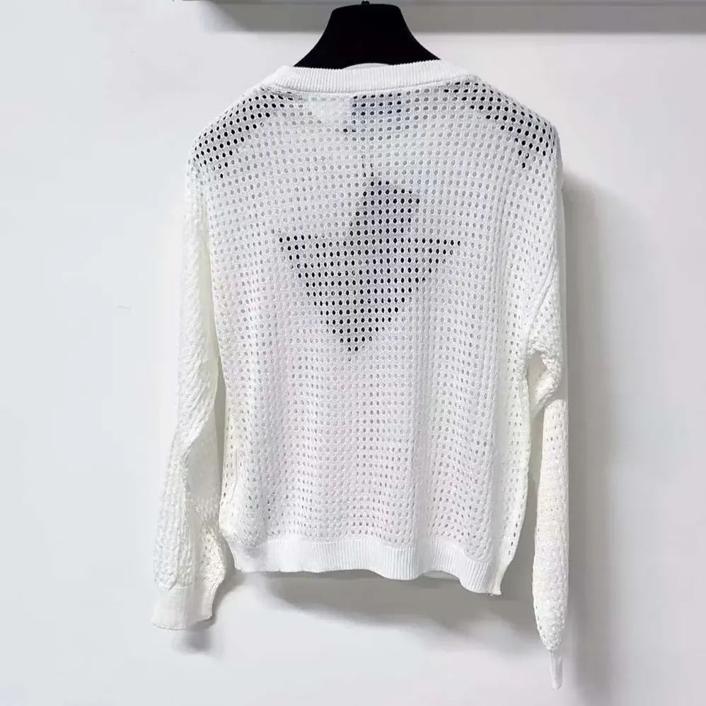 Prada Milano Open-knit Top for Women in White Prada Milano Open-knit Top for Women in White