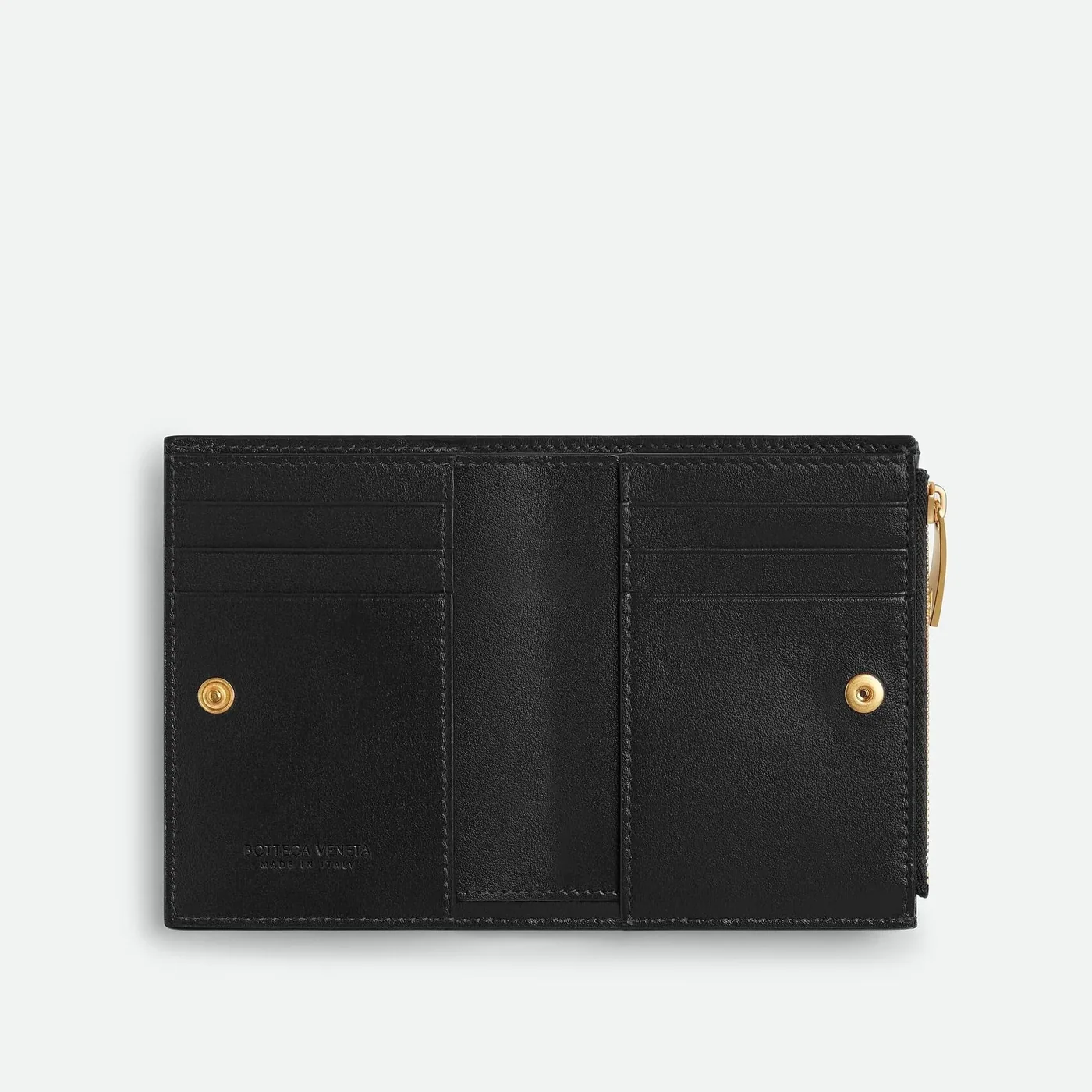 Bottega Veneta Small Bi in Fold Wallet Black / Bottega Veneta Small Bi in Fold Wallet Black /