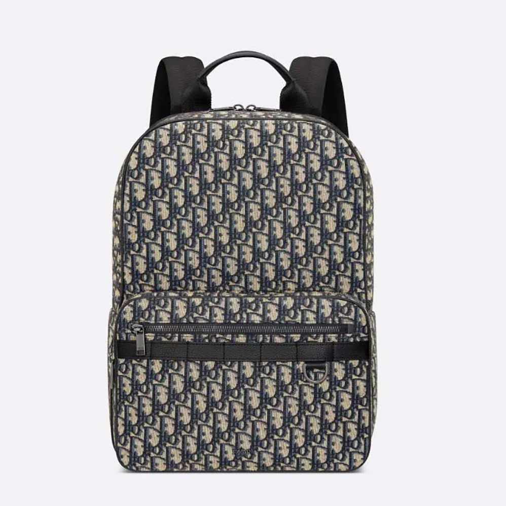 Dior Safari Backpack Beige and Black Dior Oblique Jacquard for Men Dior Safari Backpack Beige and Black Dior Oblique Jacquard for Men