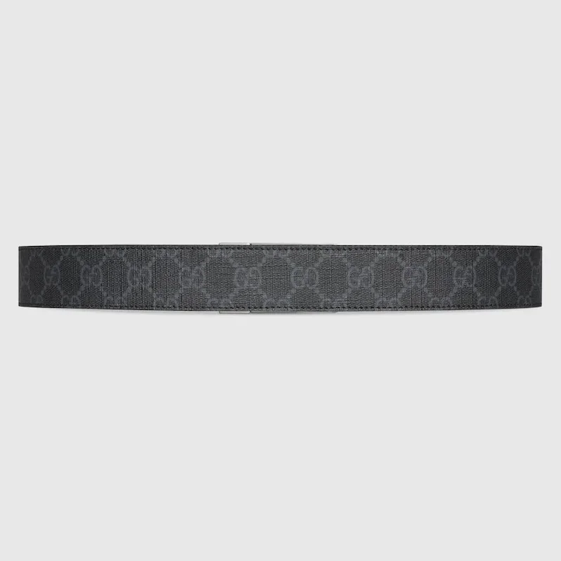 Gucci GG Belt With Rectangular Buckle Black Gucci GG Belt With Rectangular Buckle Black
