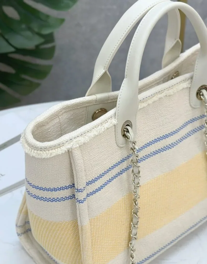 Chanel Large Deauville Tote Bag Sand /