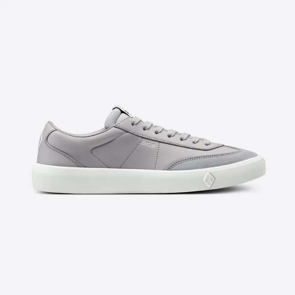 Dior B101 Sneaker Dior Gray Smooth Calfskin and Nubuck for Men