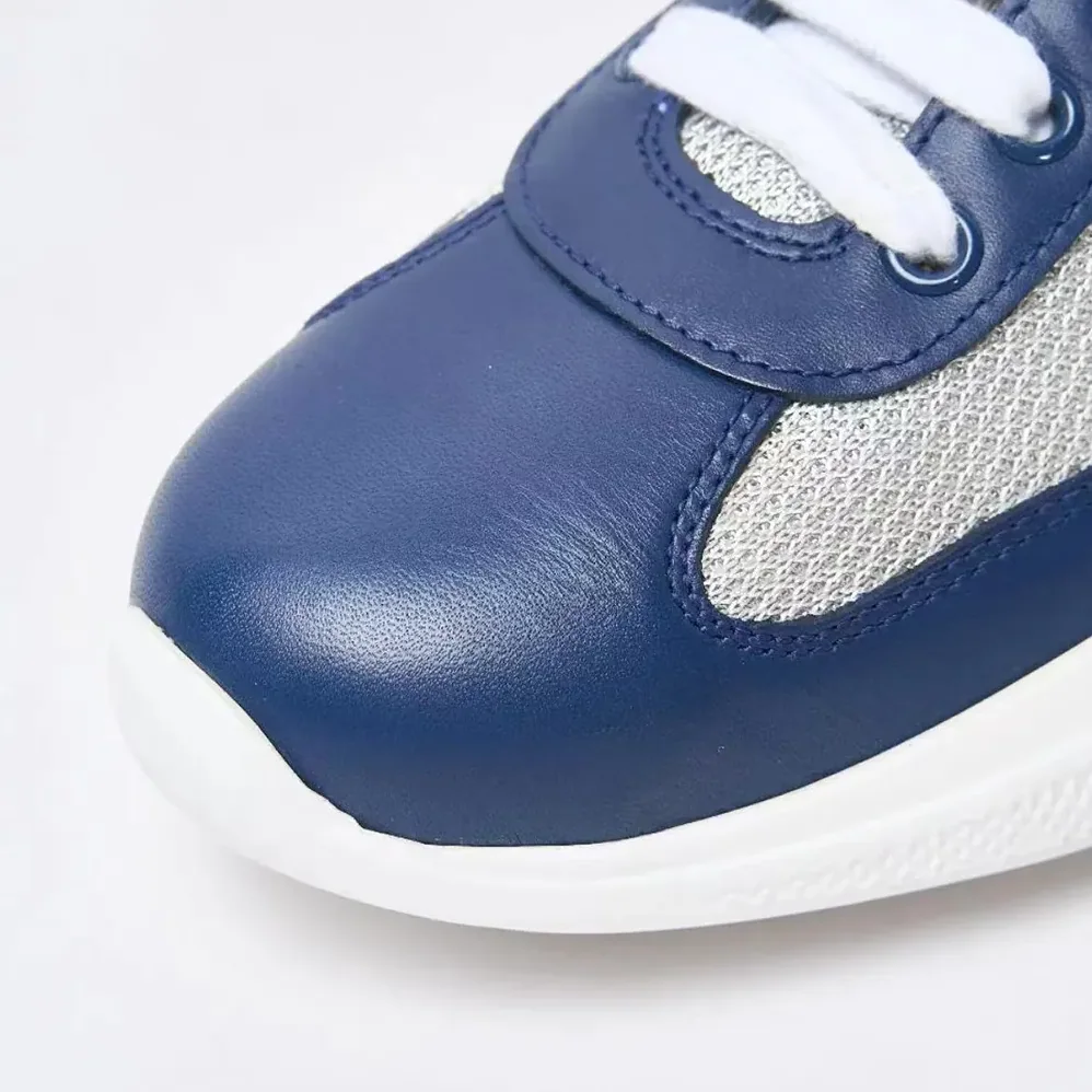 Prada America's Cup Soft Rubber and Bike Fabric Sneakers for Unisex in Blue Prada America's Cup Soft Rubber and Bike Fabric Sneakers for Unisex in Blue
