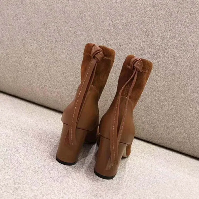 Stuart Weitzman Shoes The Wolfe Bootie 85mm Heel for Women in Brown Stuart Weitzman Shoes The Wolfe Bootie 85mm Heel for Women in Brown