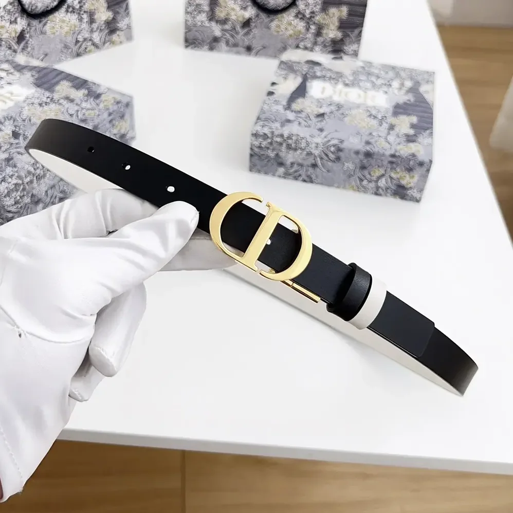 Dior 30 Montaigne Reversible Belt Black and Latte Smooth Calfskin 20 MM for Women Dior 30 Montaigne Reversible Belt Black and Latte Smooth Calfskin 20 MM for Women