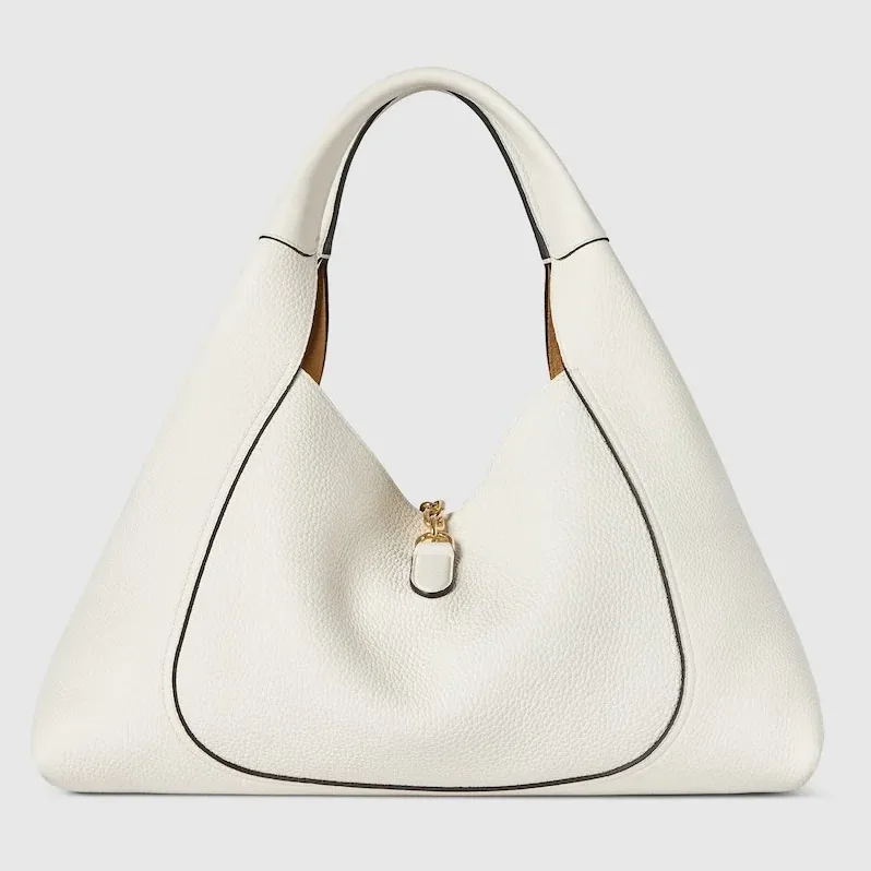 Gucci Softbit Maxi Shoulder Bag White /
