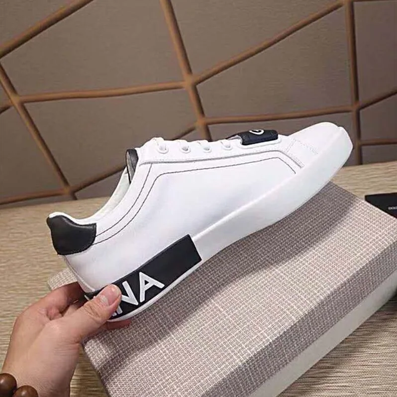 Dolce Gabbana D&G Shoes Portofino Sneakers in Nappa Calfskin for Unisex Dolce Gabbana D&G Shoes Portofino Sneakers in Nappa Calfskin for Unisex