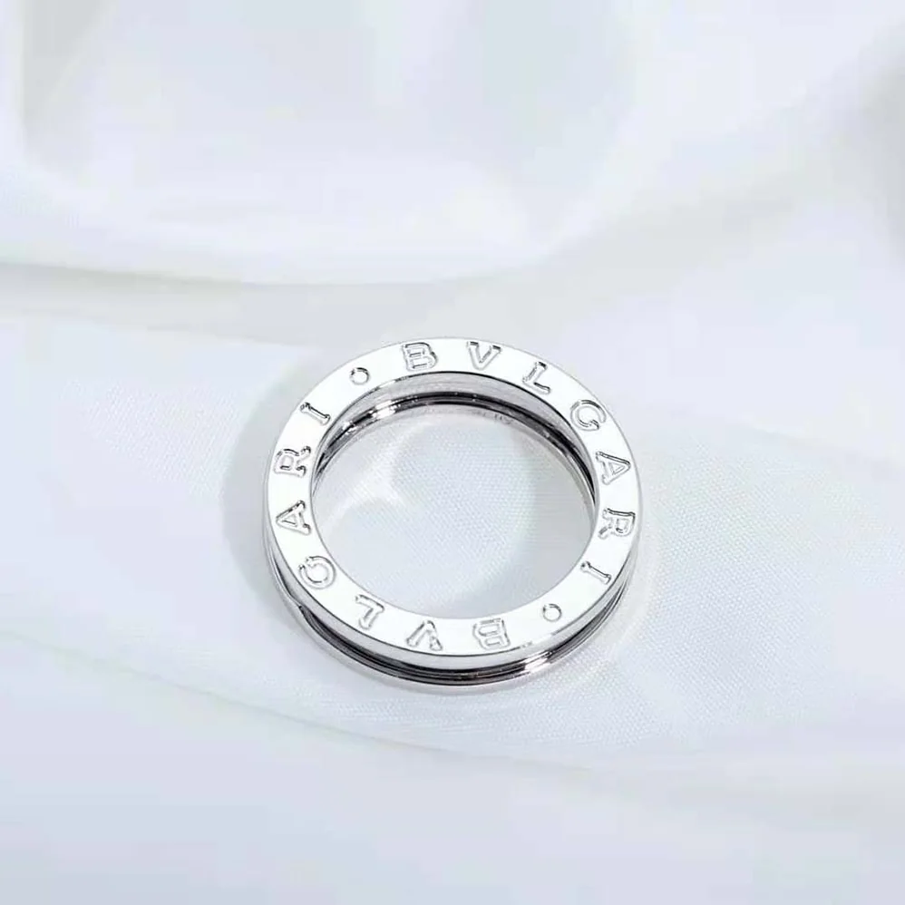 Bvlgari B.Zero1 One-Band Ring in 18 KT White Gold for Women
