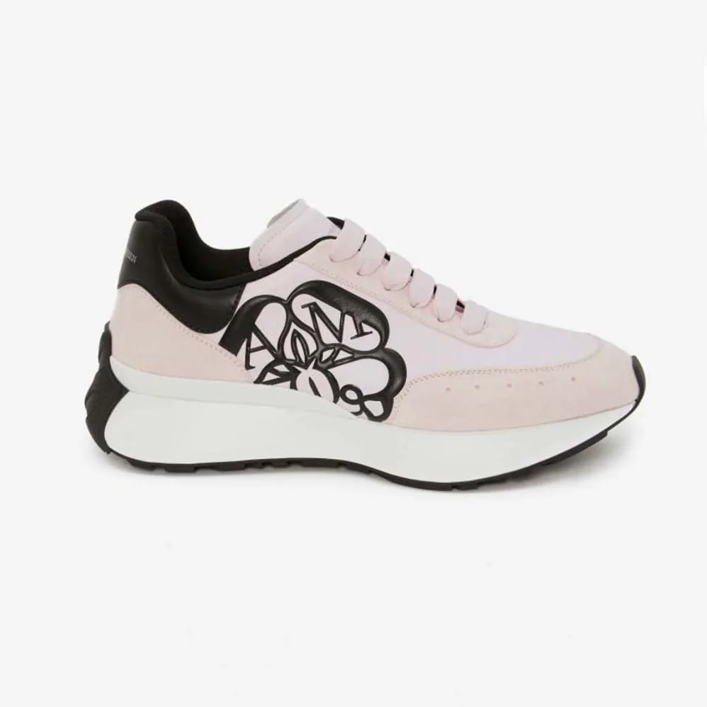Alexander Mcqueen Sprint Runner in Calf Leather for Unisex in Pink Alexander Mcqueen Sprint Runner in Calf Leather for Unisex in Pink