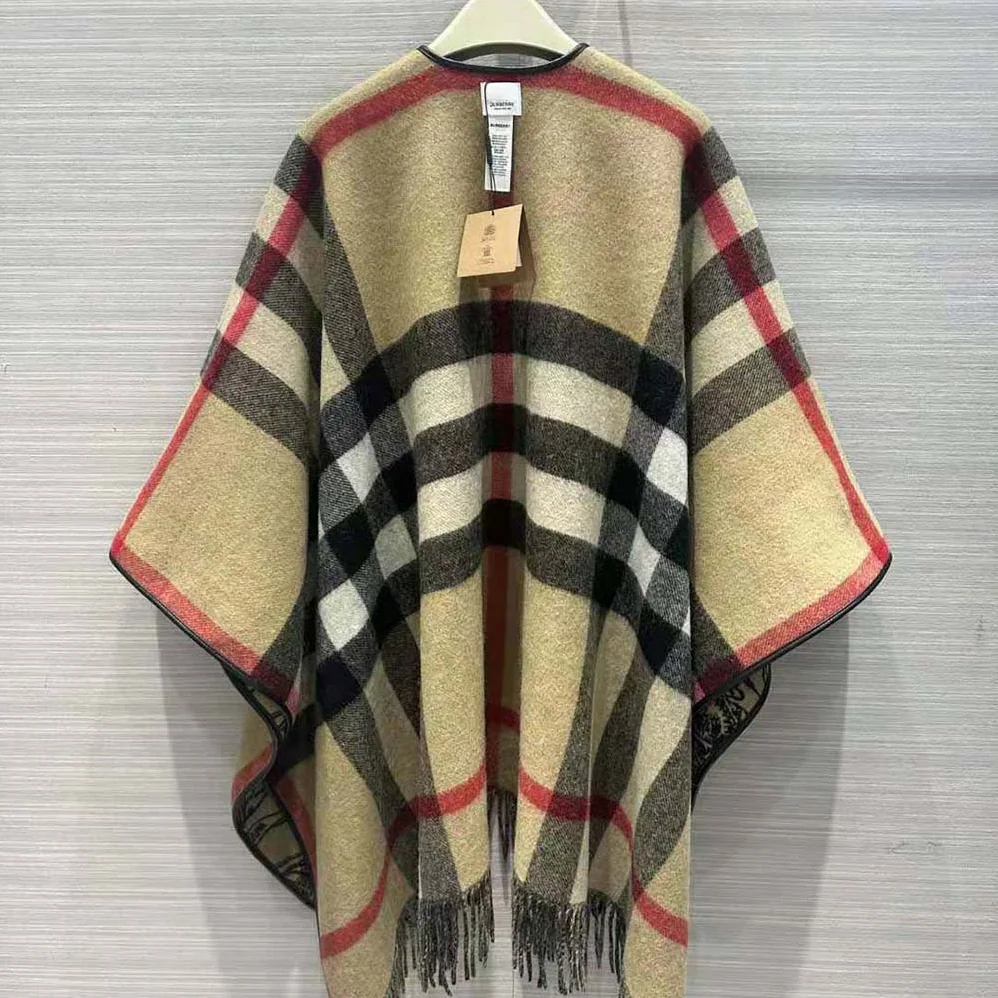 Burberry EKD Wool Cape for Women Burberry EKD Wool Cape for Women