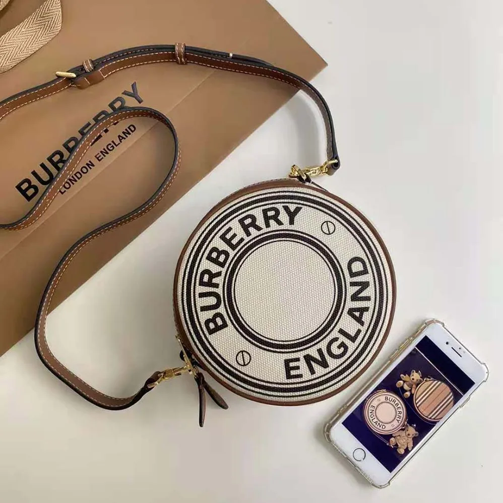 Burberry Icon Stripe E-canvas Louise Bag for Women in Beige Burberry Icon Stripe E-canvas Louise Bag for Women in Beige