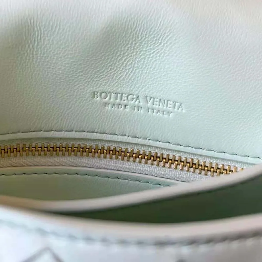 Bottega Veneta Mini Intrecciato Cross-Body Bag for Women in White