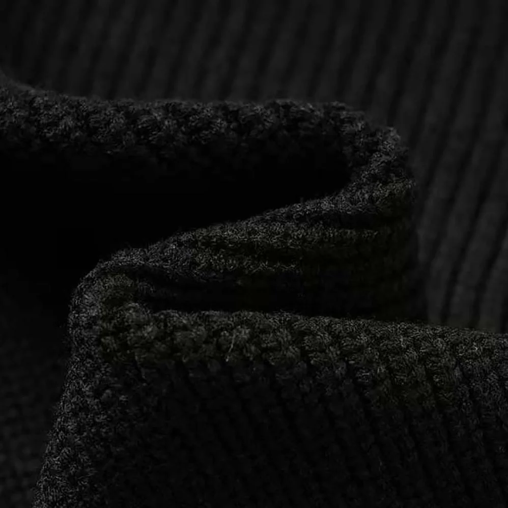 Prada Cashmere Ribbed Knit Sweater with Sleek for Women in Black