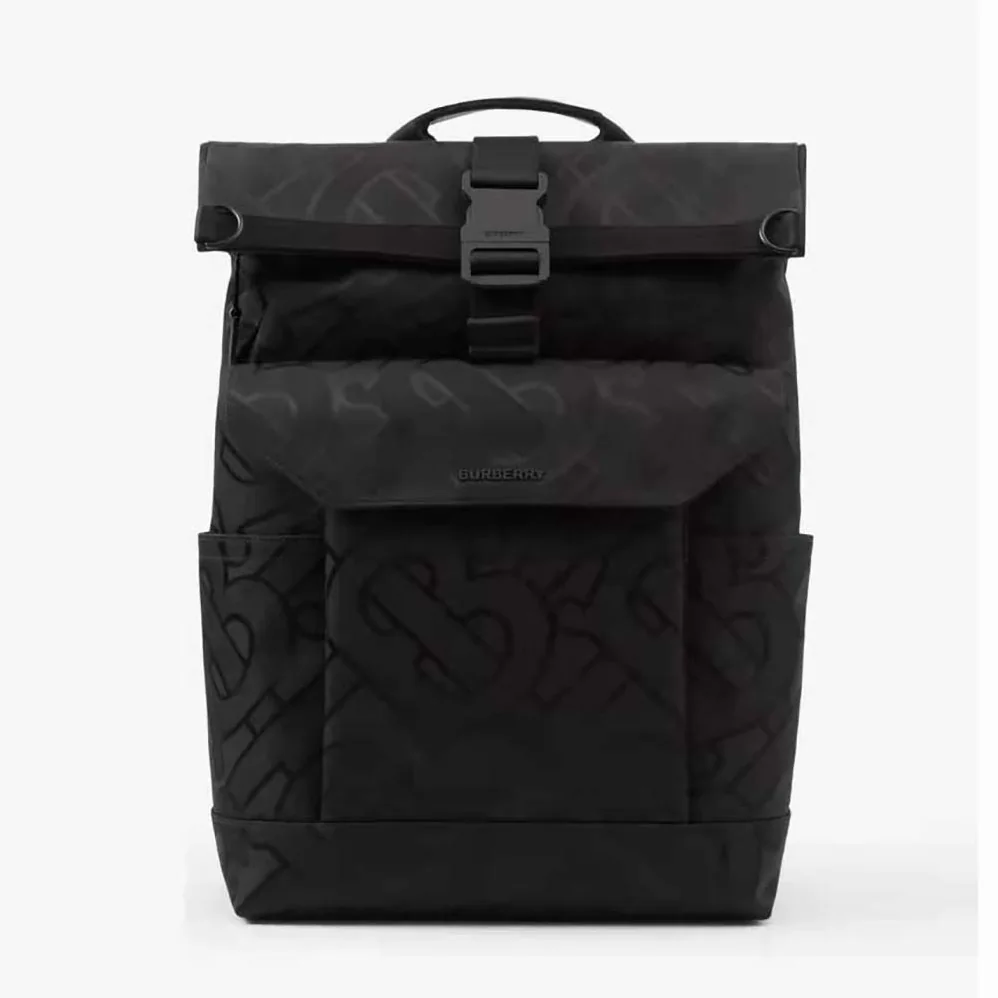 Burberry Orville Backpack with Raised Burberry Lettering at Front for Men in Black Burberry Orville Backpack with Raised Burberry Lettering at Front for Men in Black